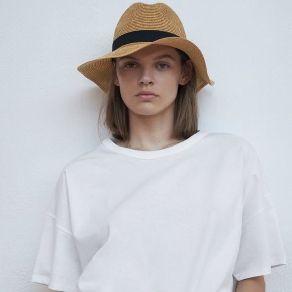 ZARA Natural Woven Hat